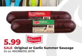 Runnings Original or Garlic Summer Sausage offer
