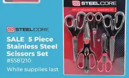 Runnings 5 Piece Stainless Steel Scissors Set offer