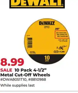 Runnings 10 Pack 4-1/2 Metal Cut-Off Wheels offer