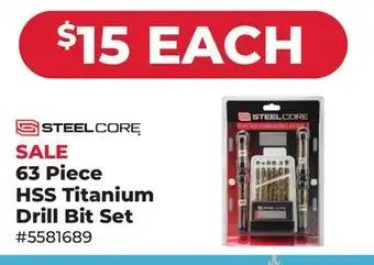 Runnings 63 Piece HSS Titanium Drill Bit Set offer