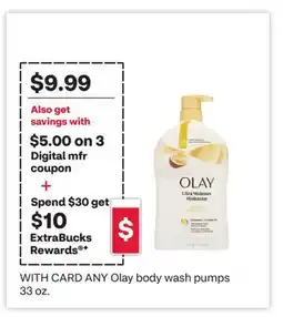 CVS ANY Olay body wash pumps offer