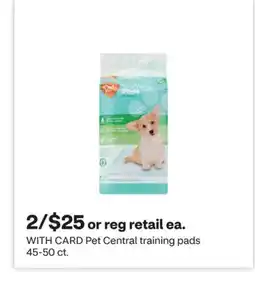 CVS Pet Central training pads offer
