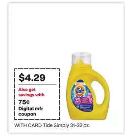 CVS Tide Simply offer