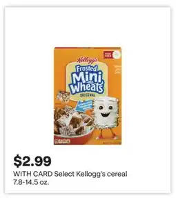 CVS Select Kellogg's cereal 7.8-14.5 oz offer