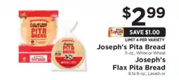 ShopRite Joseph's Pita Bread offer