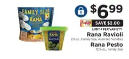 ShopRite Rana Ravioli / Rana Pesto offer