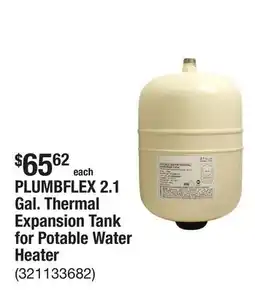 The Home Depot PLUMBFLEX 2.1 Gal. Thermal Expansion Tank for Potable Water Heater offer