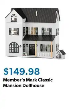 Sam's Club Member's Mark Classic Mansion Dollhouse offer
