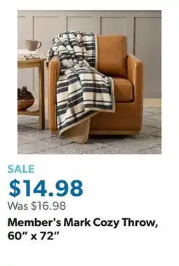 Sam's Club Member's Mark Cozy Throw, 60 x 72 offer