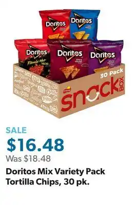 Sam's Club Doritos Mix Variety Pack Tortilla Chips, 30 pk offer