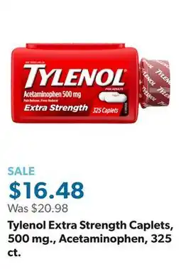 Sam's Club Tylenol Extra Strength Caplets, 500 mg., Acetaminophen, 325 ct offer