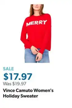 Sam's Club Vince Camuto Women's Holiday Sweater offer