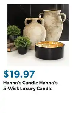 Sam's Club Hanna's Candle Hanna's 5-Wick Luxury Candle offer