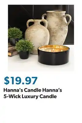 Sam's Club Hanna's Candle Hanna's 5-Wick Luxury Candle offer