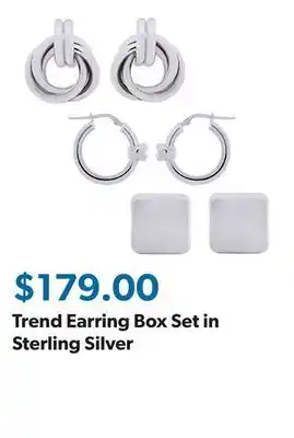 Sam's Club Trend Earring Box Set in Sterling Silver offer