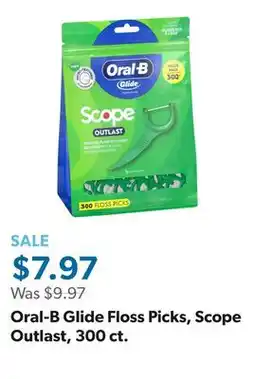 Sam's Club Oral-B Glide Floss Picks, Scope Outlast, 300 ct offer