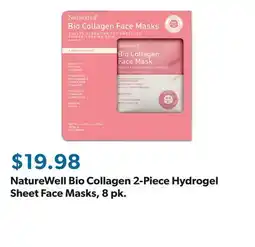 Sam's Club NatureWell Bio Collagen 2-Piece Hydrogel Sheet Face Masks, 8 pk offer