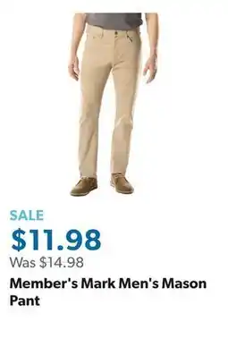 Sam's Club Member's Mark Men's Mason Pant offer