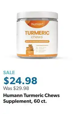 Sam's Club Humann Turmeric Chews Supplement, 60 ct offer