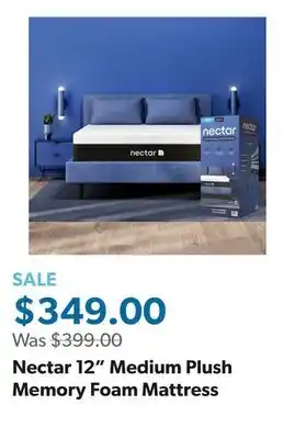 Sam's Club Nectar 12 Medium Plush Memory Foam Mattress offer