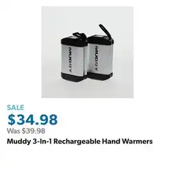 Sam's Club Muddy 3-In-1 Rechargeable Hand Warmers offer
