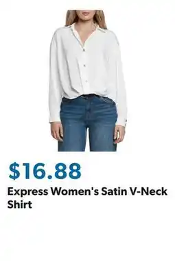 Sam's Club Express Women's Satin V-Neck Shirt offer