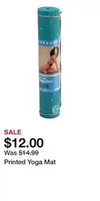 TJ Maxx Printed Yoga Mat offer