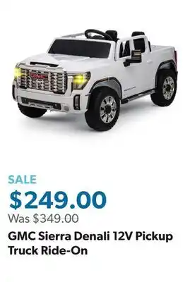 Sam's Club GMC Sierra Denali 12V Pickup Truck Ride-On offer