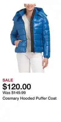TJ Maxx Cosmary Hooded Puffer Coat offer