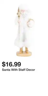TJ Maxx Santa With Staff Decor offer