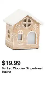 TJ Maxx 8in Led Wooden Gingerbread House offer