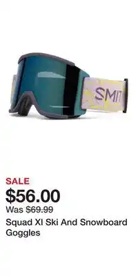 TJ Maxx Squad Xl Ski And Snowboard Goggles offer