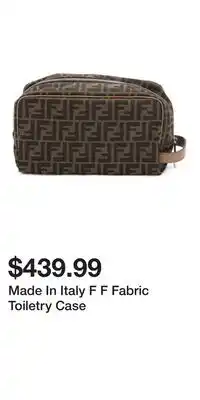 TJ Maxx Made In Italy F F Fabric Toiletry Case offer