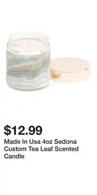 TJ Maxx Made In Usa 4oz Sedona Custom Tea Leaf Scented Candle offer