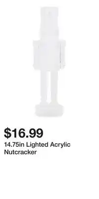 TJ Maxx 14.75in Lighted Acrylic Nutcracker offer