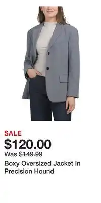 TJ Maxx Boxy Oversized Jacket In Precision Hound offer