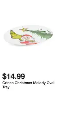 TJ Maxx Grinch Christmas Melody Oval Tray offer