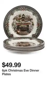 TJ Maxx 6pk Christmas Eve Dinner Plates offer