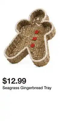 TJ Maxx Seagrass Gingerbread Tray offer