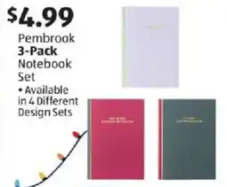 Aldi Pembrook 3-Pack Notebook Set offer