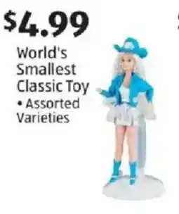 Aldi World's Smallest Classic Toy offer