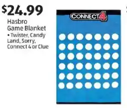 Aldi Hasbro Game Blanket offer
