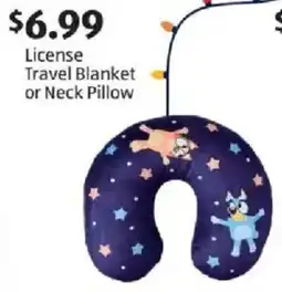 Aldi License Travel Blanket or Neck Pillow offer