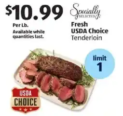 Aldi USDA Choice Tenderloin offer