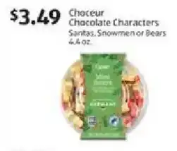 Aldi Choceur chocolate $3.49 Chocolate Characters offer