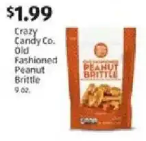 Aldi Crazy Candy Co. Old Fashioned Peanut Brittle offer