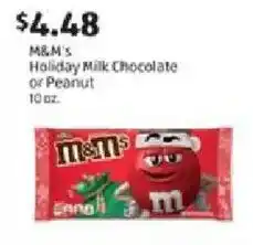 Aldi M&M's Holiday Milk Chocolate or Peanut offer