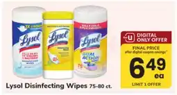 ACME Lysol Disinfecting Wipes offer