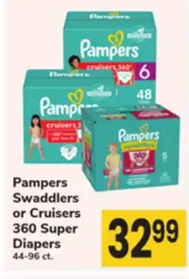 ACME Pampers Swaddlers or Cruisers 360 Super Diapers offer