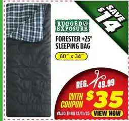 Big 5 Rugged Exposure Forester +25° Sleeping Bag offer